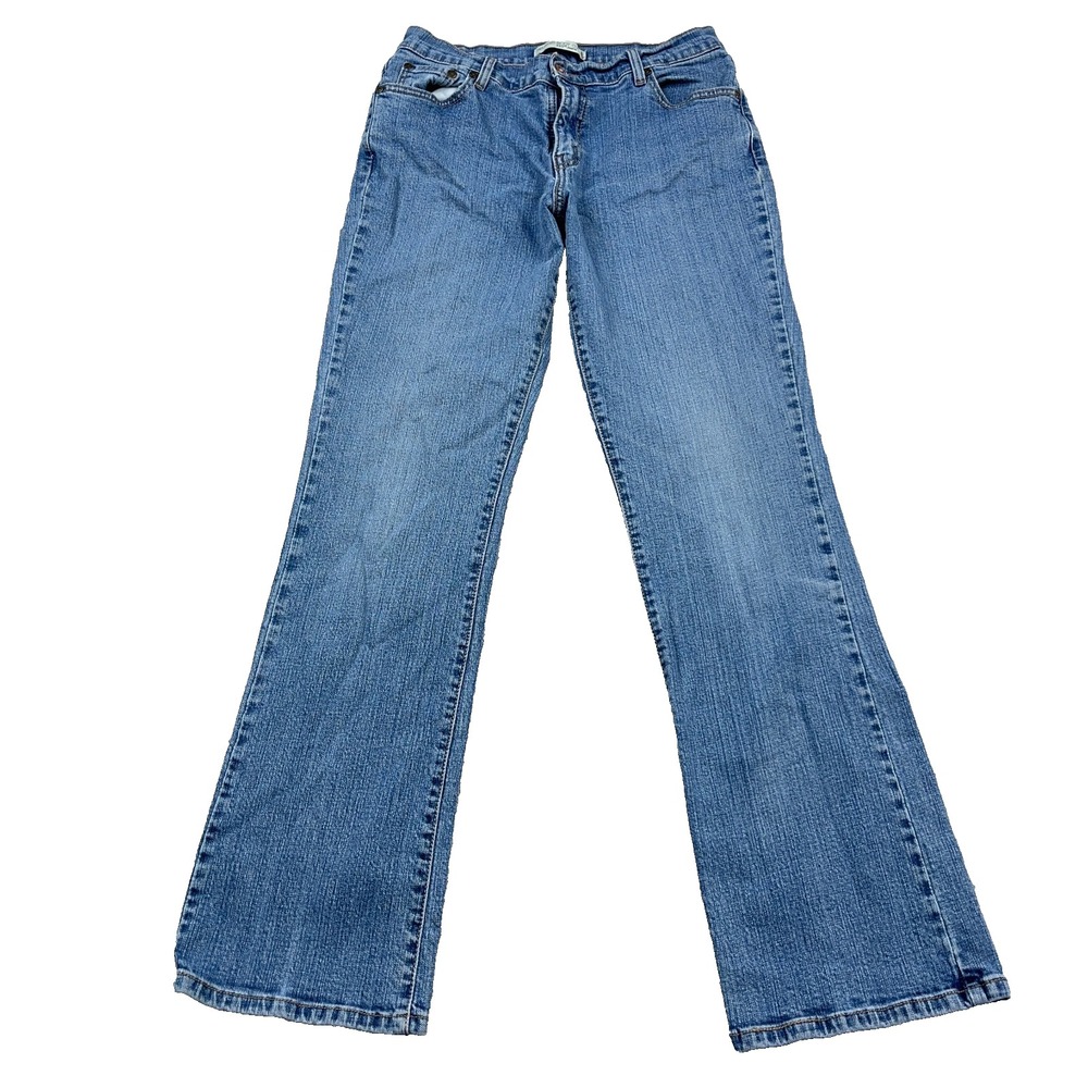 Vintage Levis 550 Jeans Women 12 Long Relaxed Bootcut Med Wash Y2K 2000s A97